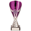 Rising Stars Premium Plastic Trophy Silver & Purple 175mm