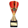 Rising Stars Premium Plastic Trophy Gold & Red 205mm