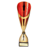Rising Stars Deluxe Plastic Lazer Cup Gold & Red 335mm