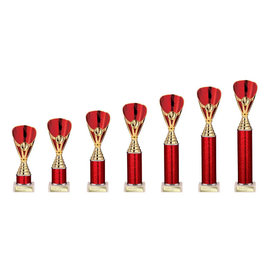 Rising Stars Plastic Trophy Red