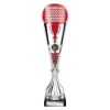 Eclectic Trophy Silver & Red 360mm
