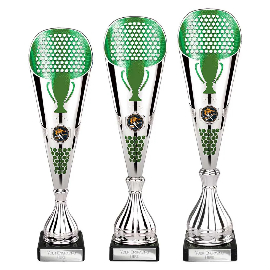 Eclectic Trophy Silver & Green