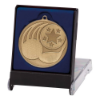 Iconic Golf Medal & Box Antique Gold 55mm