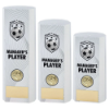 WHITE PLASTIC FILLED COLUMN FOOTBALL MANAGERS PLAYER (1in CEN)