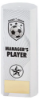 WHITE PLASTIC FILLED COLUMN FOOTBALL MANAGERS PLAYER (1in CEN) - 8.25in