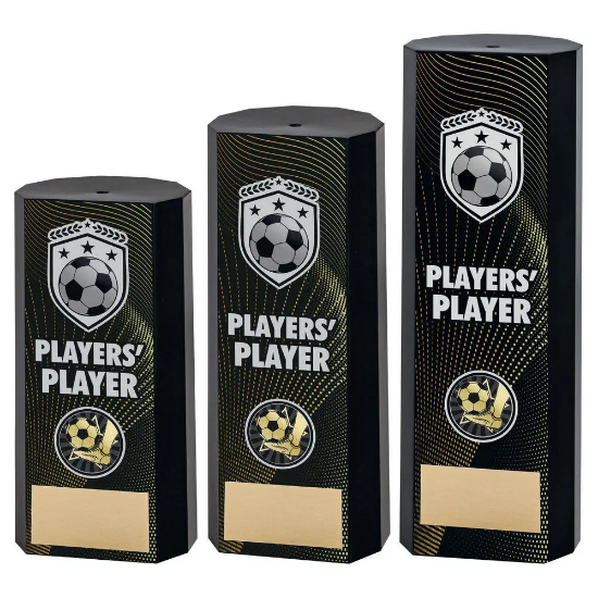BLACK PLASTIC FILLED COLUMN FOOTBALL PLAYERS PLAYER (1in CEN)