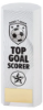 WHITE PLASTIC FILLED COLUMN FOOTBALL TOP GOAL SCORER (1in CEN) - 8.25in