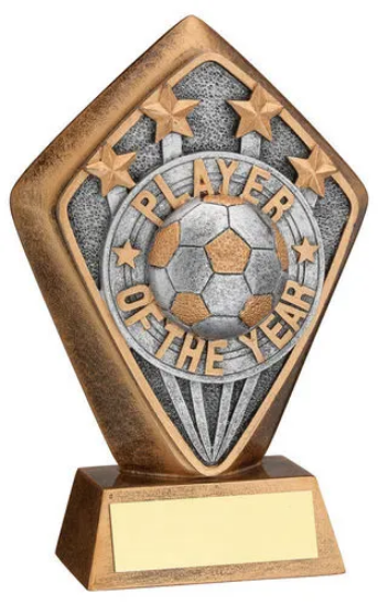 BRZ/GOLD DIAMOND HOLDER WITH PLAYER OF THE YEAR DISC AND PLATE - 5.25in