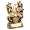 BRZ/GOLD SHOOTING STAR SERIES CRICKET WITH PLATE (1in CENTRE) - 4in