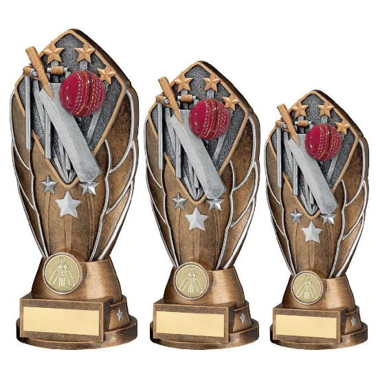 BZ/SILV DIAMOND COLUMN + CRICKET DISC & PLATE (1in CEN)