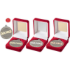VELVET BOX AND 50mm DANCE MEDAL TROPHY MATT SILVER/SILVER