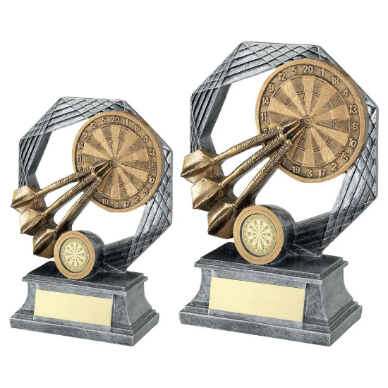 BRZ/GOLD/PEW DARTS OCTAGON SERIES WITH CENTRE (1in CENTRE)