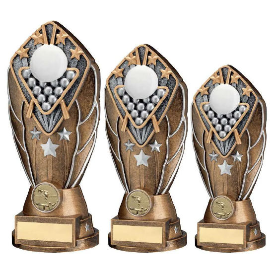 BZ/SILV DIAMOND COLUMN + SNOOKER DISC & PLATE (1in CEN)