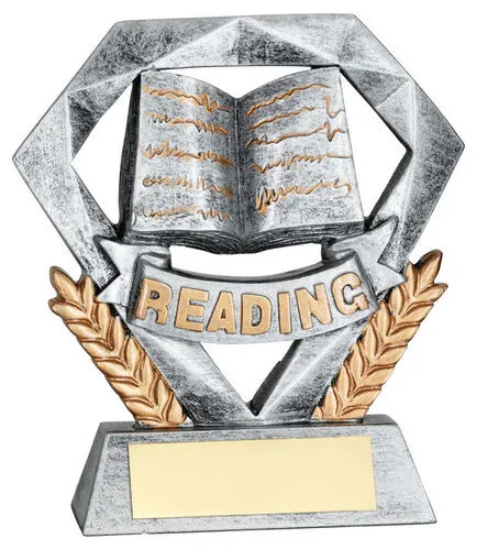 PEW/GOLD READING MINI DIAMOND WITH PLATE - 4in