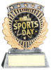 PEW/GOLD 5 STAR HOLDER WITH VINYL SPORTS DAY INSERT & PLATE - 4.5in