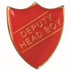 SCHOOL SHIELD BADGE (DEPUTY HEAD BOY) RED -   1.25in
