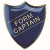 SCHOOL SHIELD BADGE (FORM CAPTAIN) BLUE -       1.25in