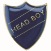SCHOOL SHIELD BADGE (HEAD BOY) BLUE - 1.25in