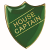 SCHOOL SHIELD BADGE (HOUSE CAPTAIN) GREEN -  1.25in