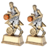 BRZ/PEW/ORANGE MALE BASKETBALL FIGURE WITH STAR BACK WITH PLATE (1in CEN)