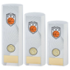 WHITE PLASTIC FILLED COLUMN BASKETBALL (1in CEN)