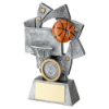 PEW/GOLD/ORANGE BASKETBALL STAR SPIRAL WITH PLATE (1in CENTRE) - 4.25in