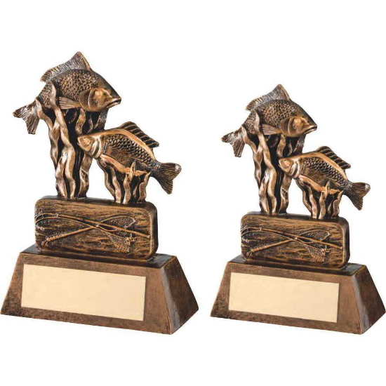 BRZ/GOLD RESIN ANGLING WITH PLATE