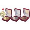 VELVET BOX AND 50mm MEDAL RUNNING TROPHY SILVER