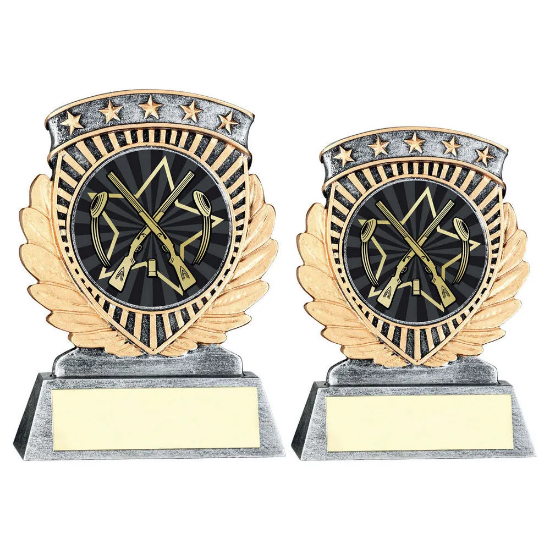 PEW/GOLD 5 STAR HOLDER WITH VINYL SHOOTING INSERT & PLATE