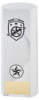 WHITE PLASTIC FILLED COLUMN CYCLING (1in CEN) - 7in