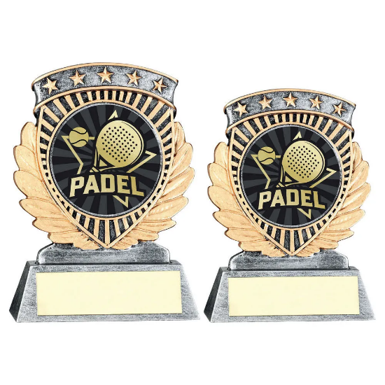 PEW/GOLD 5 STAR HOLDER WITH VINYL PADEL INSERT & PLATE