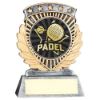 PEW/GOLD 5 STAR HOLDER WITH VINYL PADEL INSERT & PLATE - 4.5in