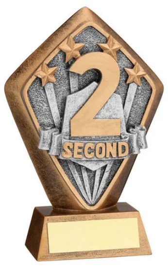 BRZ/GOLD DIAMOND HOLDER WITH 2ND DISC WITH PLATE - 5.25in