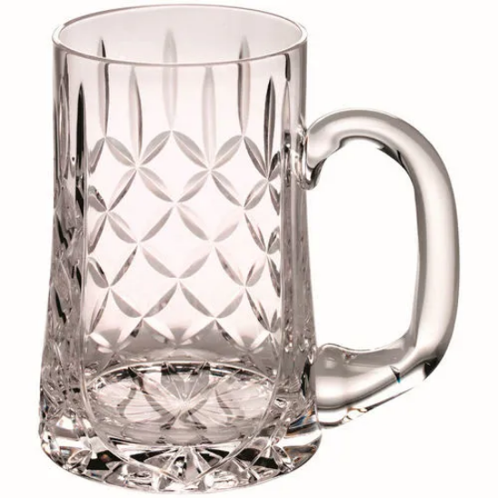 GLASS TANKARD 610ML BLANK PANEL - 5.5in