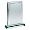 JADE GLASS CHUNKY RECTANGLE PLAQUE (19mm THICK) - 9.75in