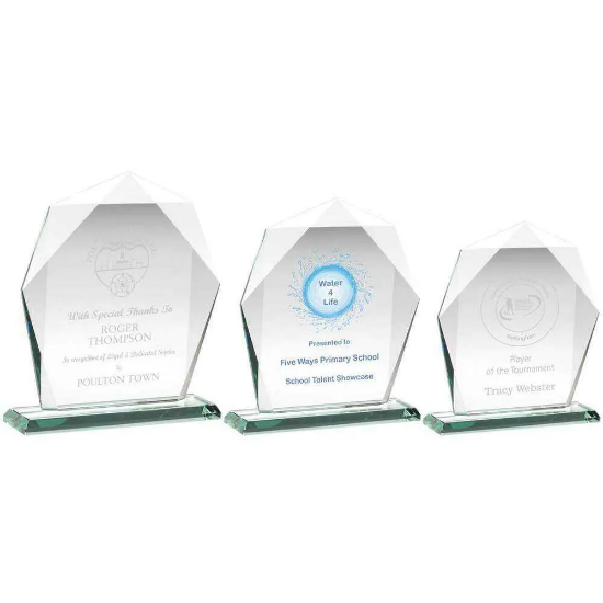 JADE GLASS HEPTAGON (10mm THICK)