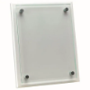 WHITE PLAQUE WITH 6mm GLASS FRONT - 7 x 9in