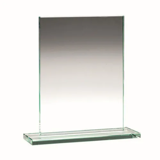 JADE GLASS RECTANGLE PLAQUE (10mm THICKNESS) - 5.5in