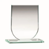 JADE GLASS SHIELD PLAQUE (6mm THICK) - 3.75in