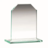 JADE GLASS CHAMFERED RECTANGLE PLAQUE (6mm THICK) - 4.5in