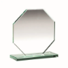 JADE GLASS OCTAGON PLAQUE (10mm THICKNESS) - 4in