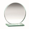JADE GLASS ROUND PLAQUE (10mm THICK) - 6.25in