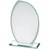JADE GLASS PLAQUE WITH FROSTED SIDES (6mm THICK) - 8.25in