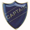SCHOOL SHIELD BADGE (CAPTAIN) BLUE - 1.25in