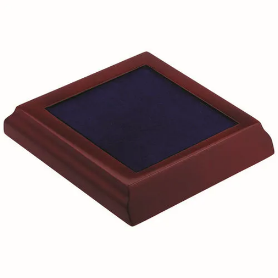 SQUARE WOODEN BASE - (105mm SQ RECESS) 5.75in