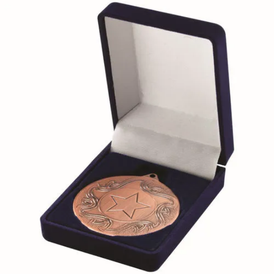 DELUXE BLUE MEDAL BOX (40/50mm RECESS) - 3in