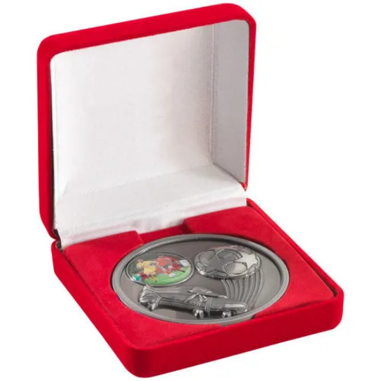 DELUXE RED MEDAL BOX (50/60/70mm RECESS) - 3.5in