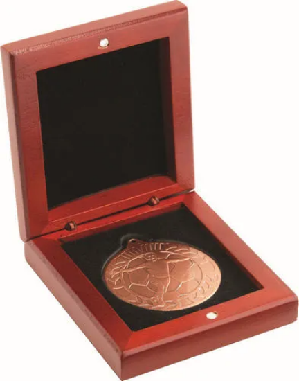 ROSEWOOD MEDAL BOX (50mm RECESS) - 3.5in