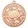 MARTIAL ARTS TRI STAR MEDAL BRONZE - 2in