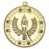 VICTORY TORCH TRI STAR MEDAL GOLD - 2in